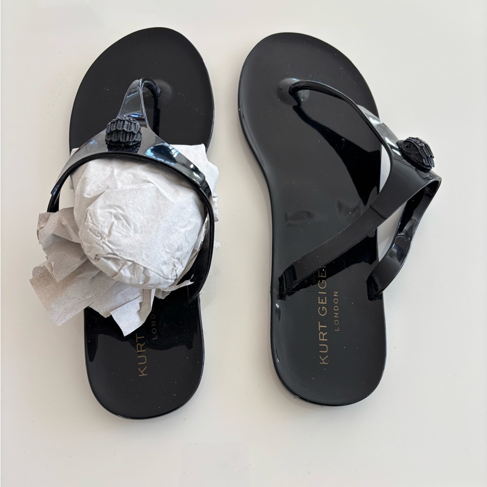Black Kurt Geiger Thong Sandal